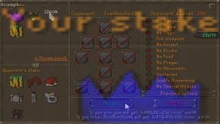 Runescape Sparc Mac's 2nd Staking Adv - Blue Partyhat Stake \u0026 390m - X