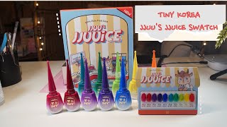 Swatch Tiny Korea - Jjuu's Jjuice [Korean Nail Polish] with Me! - with calming BGM