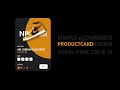 CSS Creative Product Card UI Design E commerce Card Using Html5 CSS3