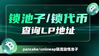 添加流动性，锁池子、锁代币、如何查找LP池子地址