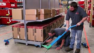 Moving Retail Store Fixtures | Gondola Train Blue Streak Speed Skate Rollers