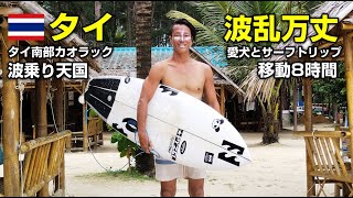 波乱万丈、陸路で移動８時間！愛犬２匹とサーフィン旅行に行ってきました！【タイ・カオラック】