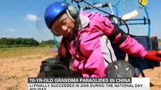 Have a look at this 70-year-old Paraglider from China