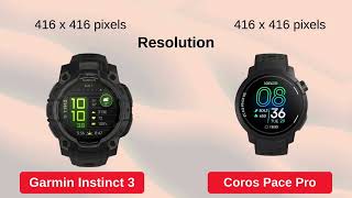 Garmin Instinct 3 VS Coros Pace Pro