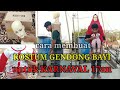 CARA MEMBUAT KOSTUM GENDONG BAYI UNTUK KARNAVAL 17AN @irwana23