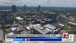 Nc ranked among worst states for jobs: Study