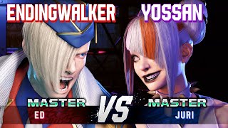 SF6 ▰ ENDINGWALKER (Ed) vs YOSSAN (Juri) ▰ High Level Gameplay