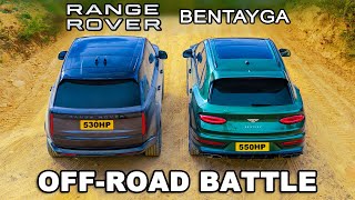 New Range Rover V8 v Bentley Bentayga: OFF-ROAD BATTLE!