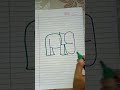 H9=How to Draw ✍️ Elephant Easy step by step #shorts #elephant #drawing #art