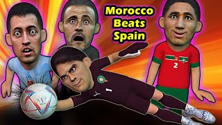Morocco knocked Spain out of the World Cup