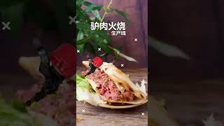 How Baoding's famous donkey burgers are made(驴肉火烧) by machine China Street Food  Donkey Burger