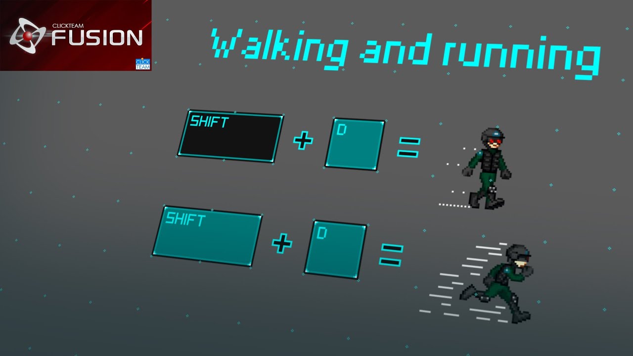 Tutorial Platformer WALKING AND RUNNING (Animation) #1 Clickteam Fusion ...