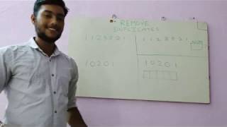 Remove duplicates in Array | English | Competitive Programming | Python