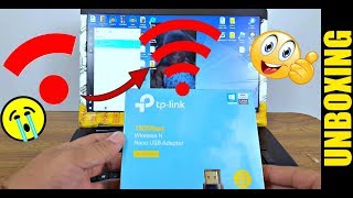 TP-Link N150 USB Wifi Adapter for PC UNBOXING and TEST - Wireless Network Adapter for Desktop