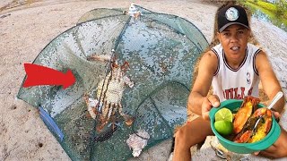 CAPTURANDO SIRI NAS ARMADILHAS- PEGANDO E COMENDO - Crab