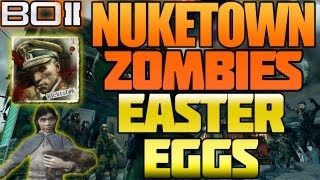 BO2 "Nuketown Zombies All Easter Eggs Explained + Moon Map Secret Black Ops 2 | Chaos