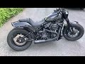 hd fat bob 114 2022 vance and hines hi output 2 1 engine startup