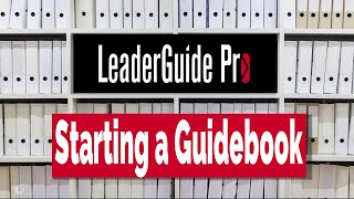 Start a Guidebook in LeaderGuide Pro