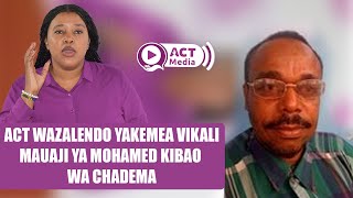 ACT Wazalendo Yamlilia Mzee Kibao, Mjumbe wa Sekretarieti  CHADEMA Aliyetekwa na Kuuawa