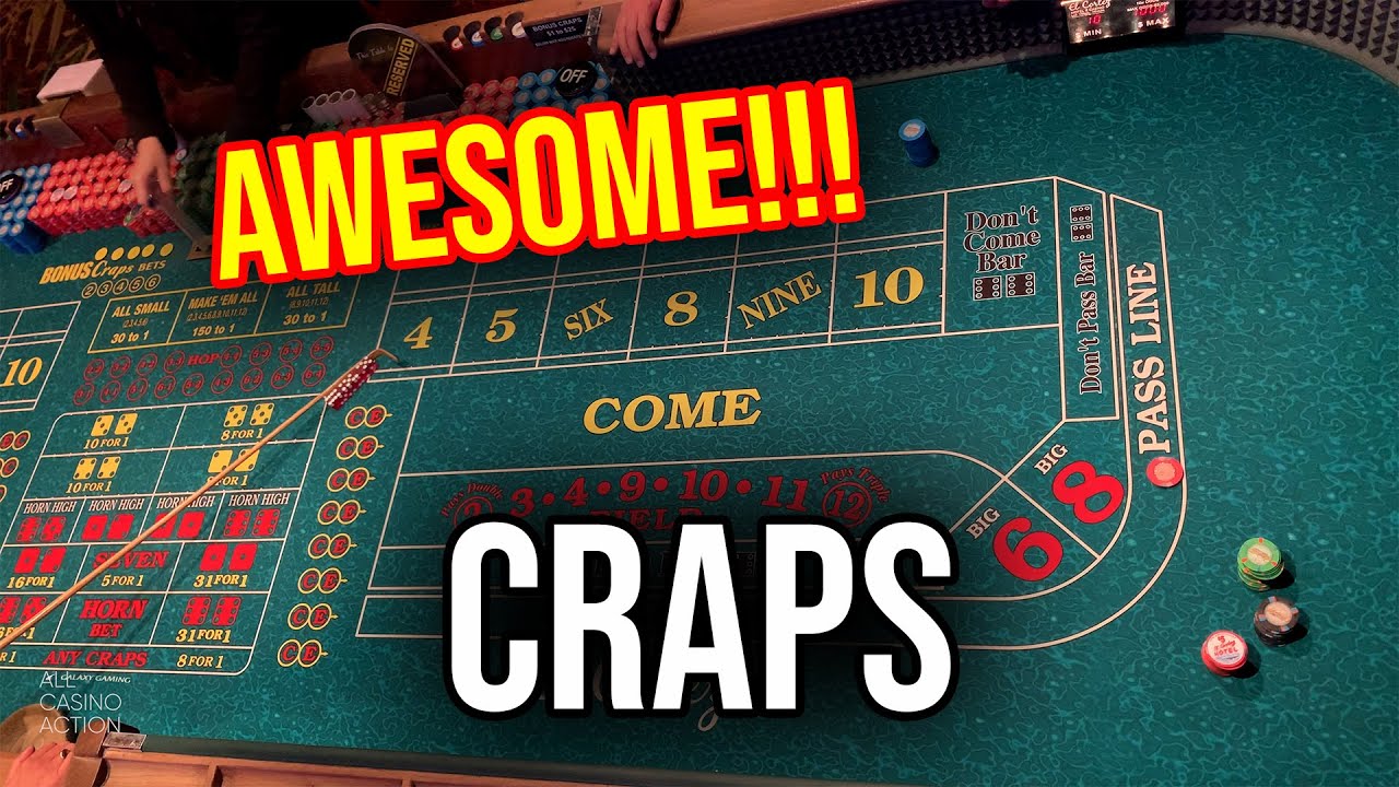 GREAT WINNING CRAPS SESSION! HITTING SO MANY NUMBERS!!! - YouTube