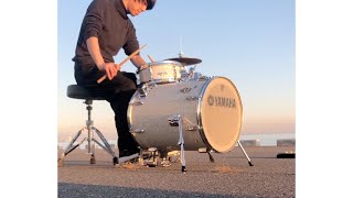 Lofi Hip Hop Drumming with Beautiful Sea.