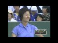 玉泉春美・上嶋亜友美（東芝姫路） vs 金智恩・濱田瑞紀（タカギセイコー）　平成１４年度天皇賜杯皇后賜杯第５７回　全日本ソフトテニス女子決勝戦