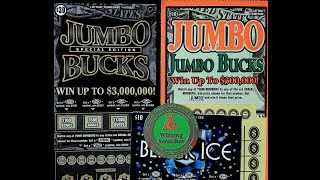 🍀$3,000,000 TN LOTTERY NEW JUMBO BUCKS SCRATCH OFF TICKET WITH JUMBO BUCKS AND BLACK ICE💰HAPPY 2025!