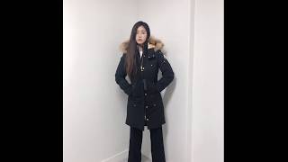 무스너클 19FW 그랜드 메티스 패딩 자켓 블랙 레드 / 명품패딩 추천