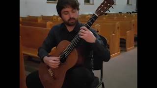 Sound tests in a church : Sébastien Deshaies plays Copla (M. Ponce)