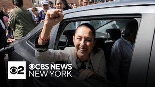 New York celebrate Mexico's first female president