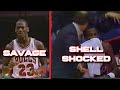 Young Michael Jordan vs Young Clyde Drexler - MJ puts on Superman cape for another epic comeback!!