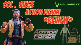 COL. SIEGE ACTION FIGURE REVIEW 1/12 scale FROM ACTION FORCE /VALAVERSE GI JOE CLASSIFIED COMPATIBLE