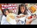 Everything We Ate & Spent at the Tsukiji Outer Market in Tokyo!!