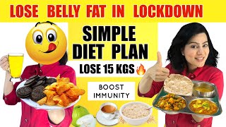 Simple Diet Plan To Lose Belly Fat Fast 🔥 Lose 15 Kgs 🔥 Best Diet Plan For Weight Loss In Hindi