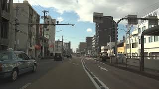 Timelapse×16【名古屋市営バス1台を追い越し!?】地元の人も怖がる!?名古屋の「魔の道路」!?名古屋市営バス 基幹2号バスレーンを(極力)走行 竹越バス停（千種区）から市役所バス停をまで走行