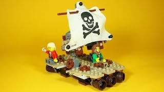 How to Build LEGO Pirate Raft | Magic Picnic LEGO Animation Vehicles (Part 4 of 5) by @Paganomation