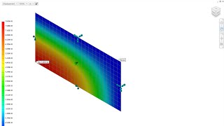 Autodesk Inventor Nastran Validation 12 - Flat Rectangular Plate, Edges Fixed, and Uniform Pressure