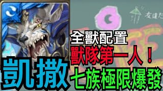 【神魔之塔】凱撒『全獸配置』極限傷害測試❗️【爆發力大比拼】【獸族極限爆發】【奶茶】