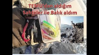 TEMU'dan aldığım silikonlar ile balık aldım