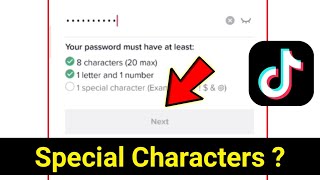 tiktok password letters numbers and special characters