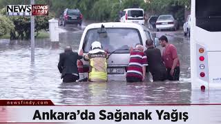 Ankara'da Sağanak Yağış