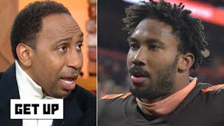 Stephen A. reacts to Myles Garrett's fight with Mason Rudolph: He's done for the season! | Get Up