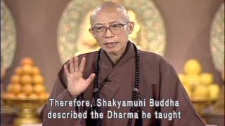 The meaning of Dharma drum, Dharma rain, and Dharma conch (GDD-710, Master Sheng-Yen)