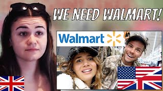 Brit Reacts to BRITS EXPLORE WALMART! | First Time in Walmart!