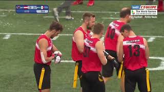 Flag football - La petite finale des Jeux Mondiaux de Birmingham entre l'Autriche et le Mexique