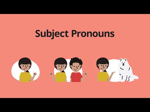 What is the subject pronoun of us?