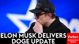 BREAKING NEWS: Elon Musk Delivers His 'DOGE Update' One Month Since Trump Retook The White House