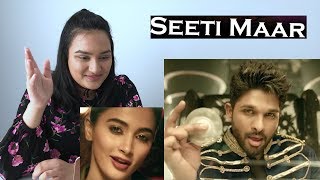 Seeti Maar REACTION | DJ Video Songs | Allu Arjun | Pooja Hegde | American Reaction!