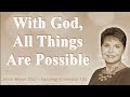 Joyce Meyer 2022🍀With God, All Things Are Possible