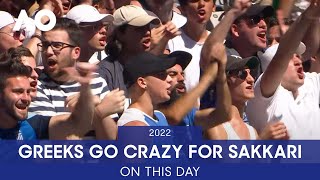 On This Day: Greek Fans Cheer Maria Sakkari to Victory | Australian Open 2022
